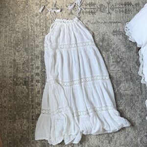 Sundays White Knit midi dress